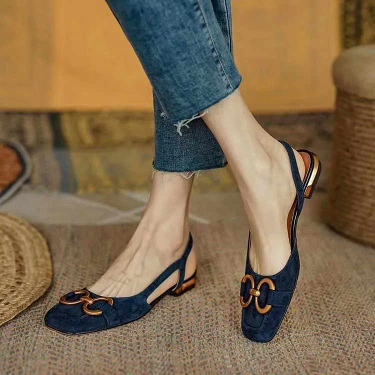 Audrey | Elegant Wildleder-Slingbacks