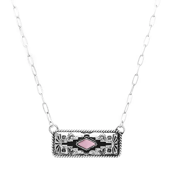 Aztec Square Fashion Necklace