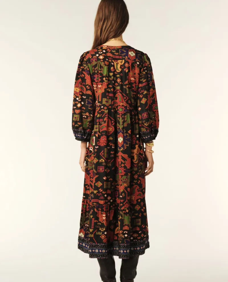 Ba&sh Valley Black Midi Dress