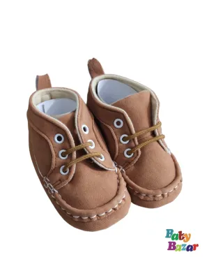 Baby Boy Sneaker Shoes In Brown Color