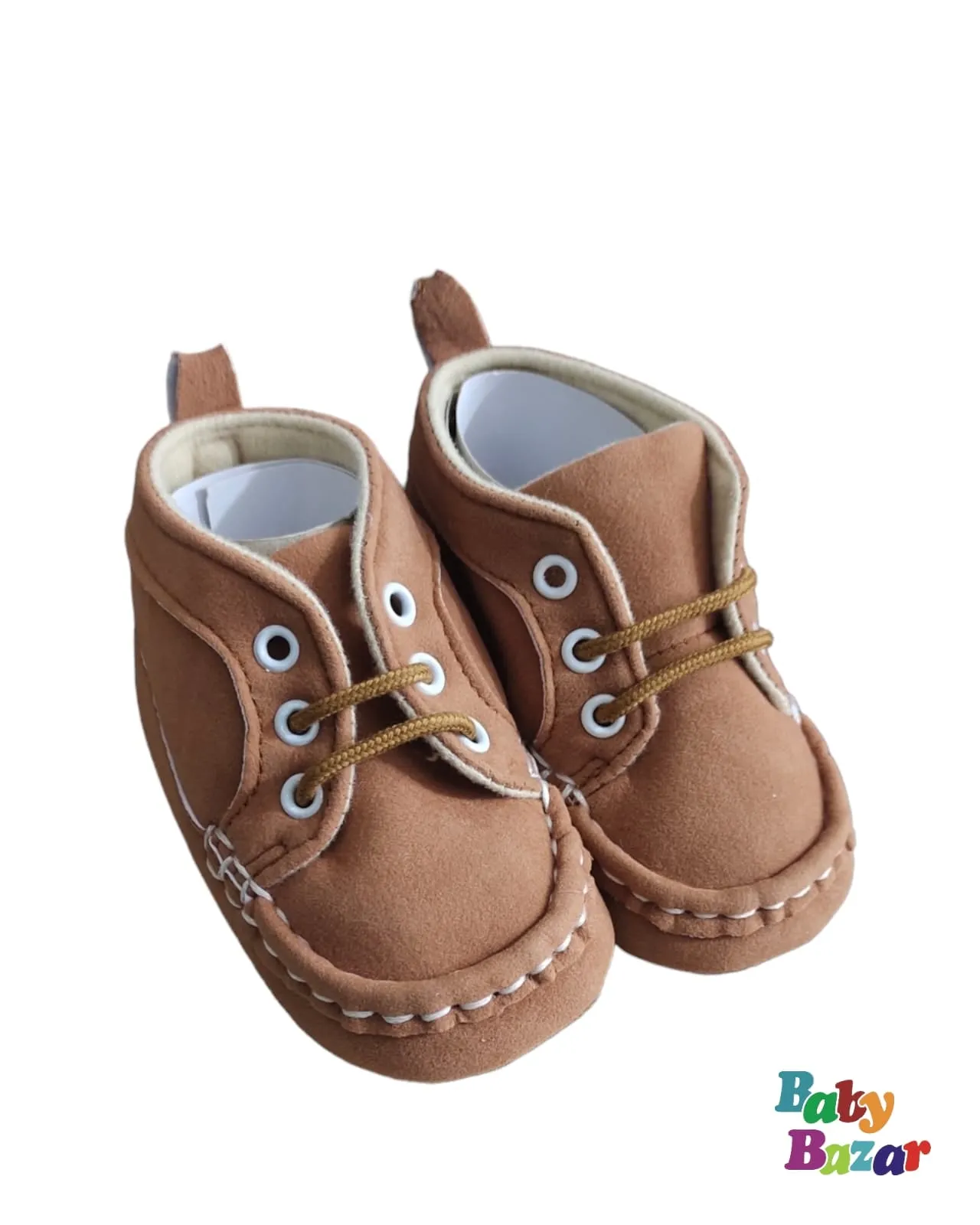 Baby Boy Sneaker Shoes In Brown Color