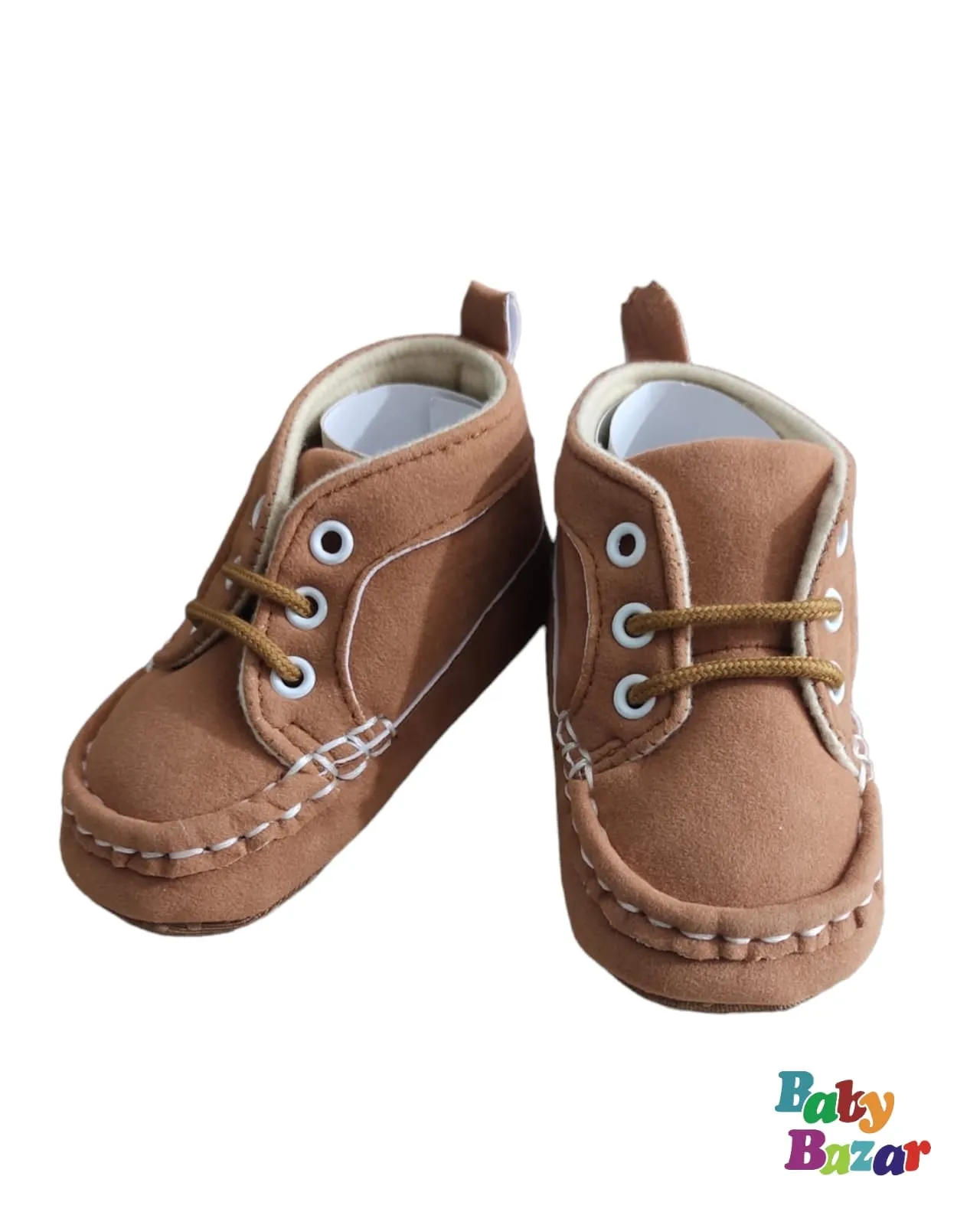 Baby Boy Sneaker Shoes In Brown Color