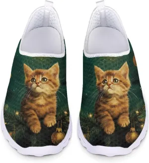 Belidome Animal Print Slip on Sneakers Shoes for Adult Women Men Trainers Lightweight Breathable Comfortable