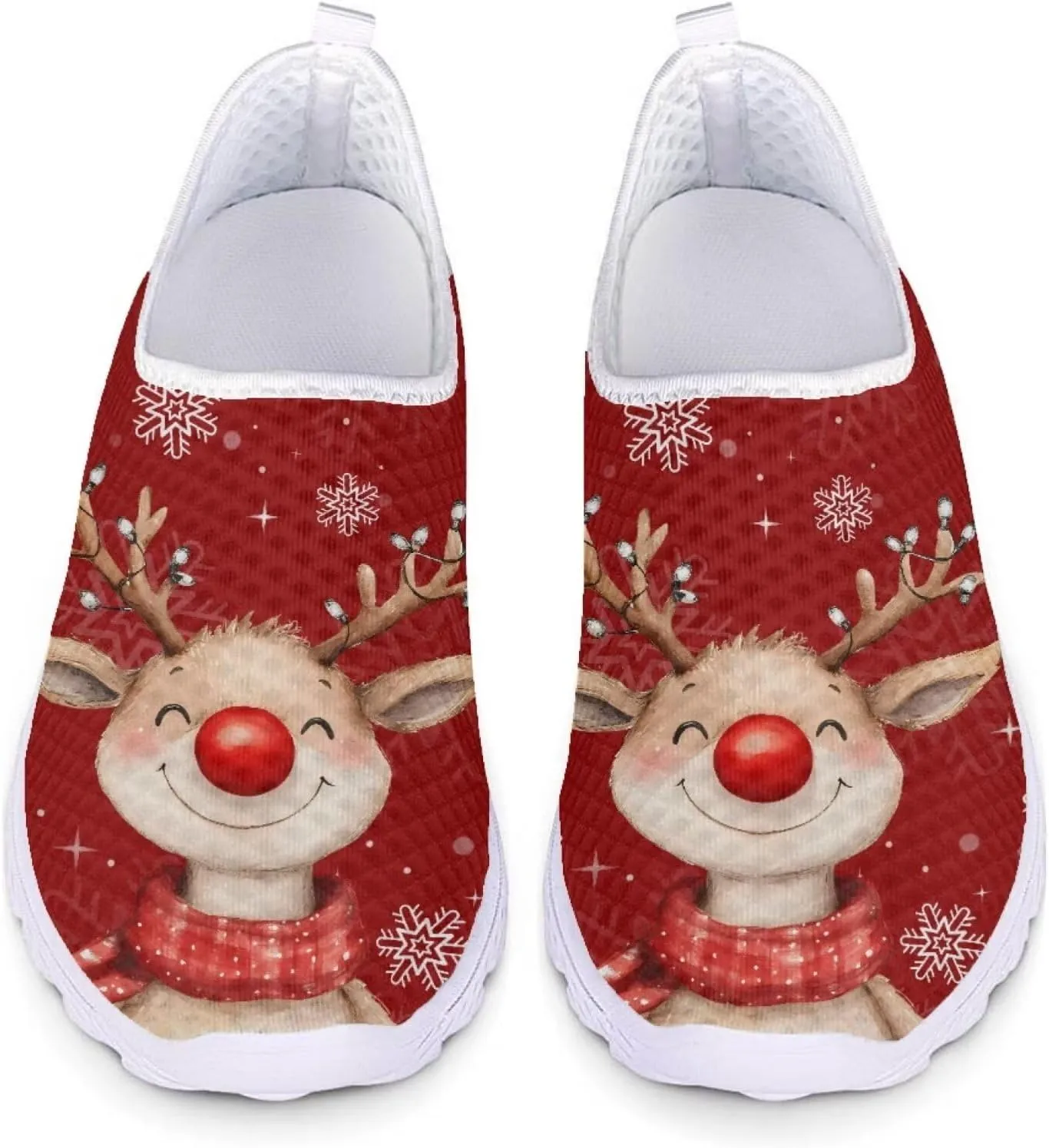 Belidome Animal Print Slip on Sneakers Shoes for Adult Women Men Trainers Lightweight Breathable Comfortable