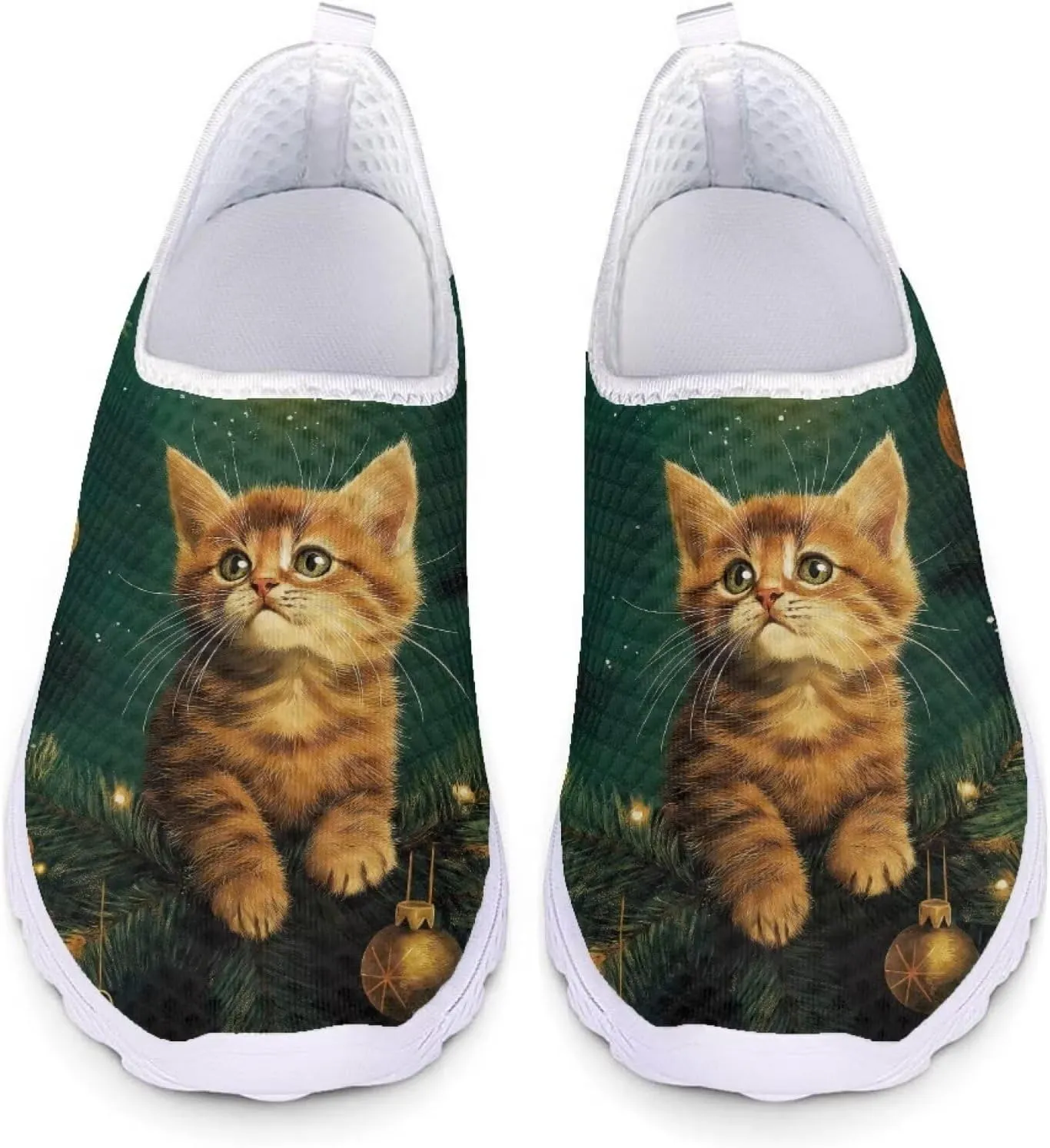 Belidome Animal Print Slip on Sneakers Shoes for Adult Women Men Trainers Lightweight Breathable Comfortable