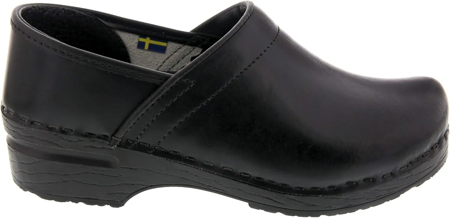 BJORK Swedish Comfort Women's Professional Leather Clogs