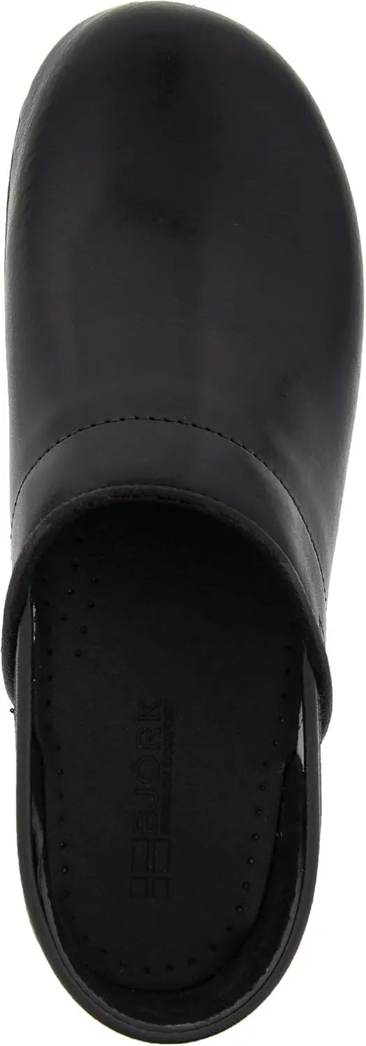 BJORK Swedish Comfort Women's Professional Leather Clogs