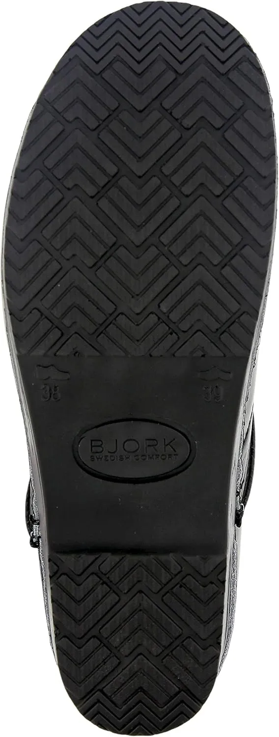 BJORK Swedish Comfort Women's Professional Leather Clogs