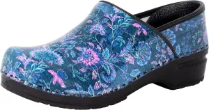 BJORK Swedish Comfort Women's Professional Printed Leather Clogs