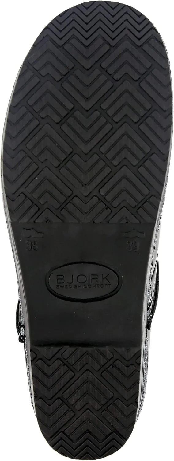 BJORK Swedish Comfort Women's Professional Printed Leather Clogs