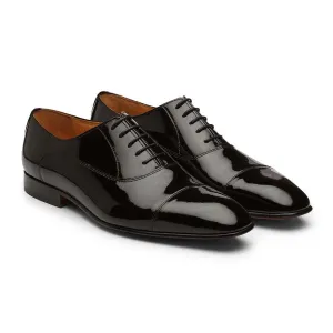 Black Patent Captoe Oxfords