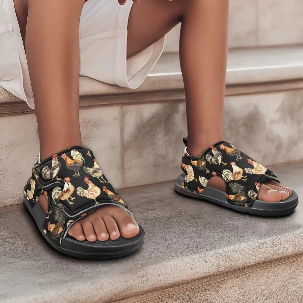 Boys Sandals Open Toe Toddler Sandals Boys Adjustable Little Big Kids