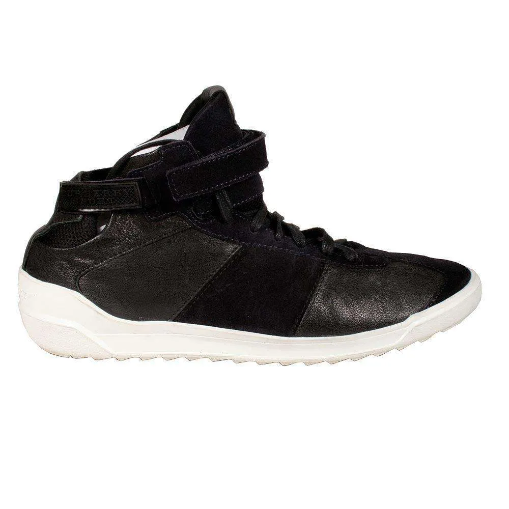 Burberry Men's Designer Shoes Black High-Top Leather Sneakers (BUR039)