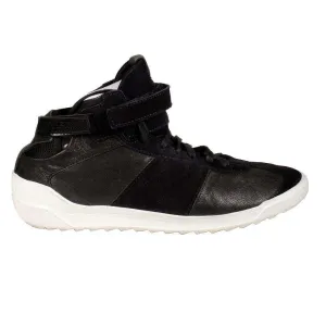 Burberry Men's Designer Shoes Black High-Top Leather Sneakers (BUR039)