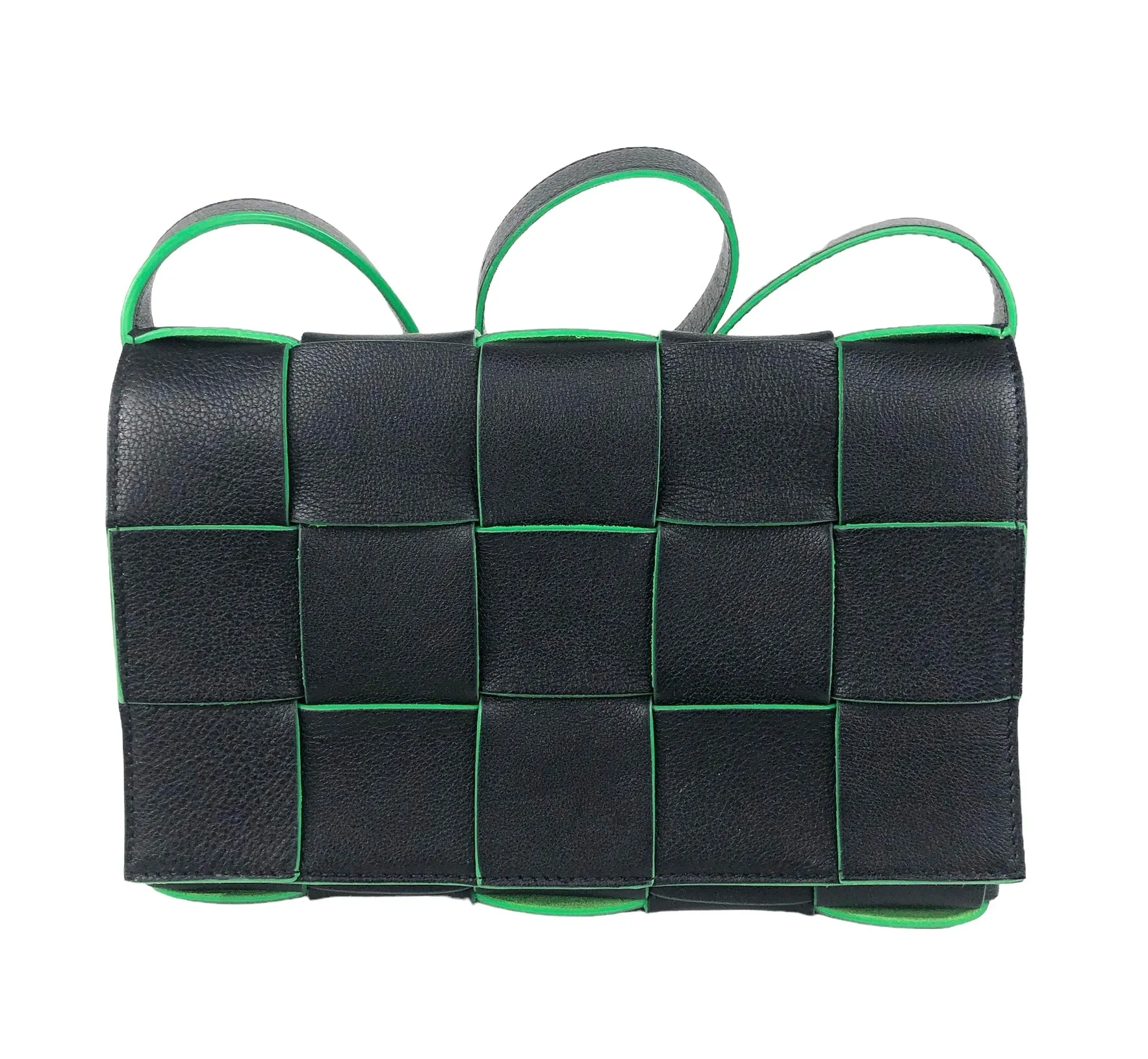 Cassette Bicolor Intrecciato Crossbody or Shoulder Bag