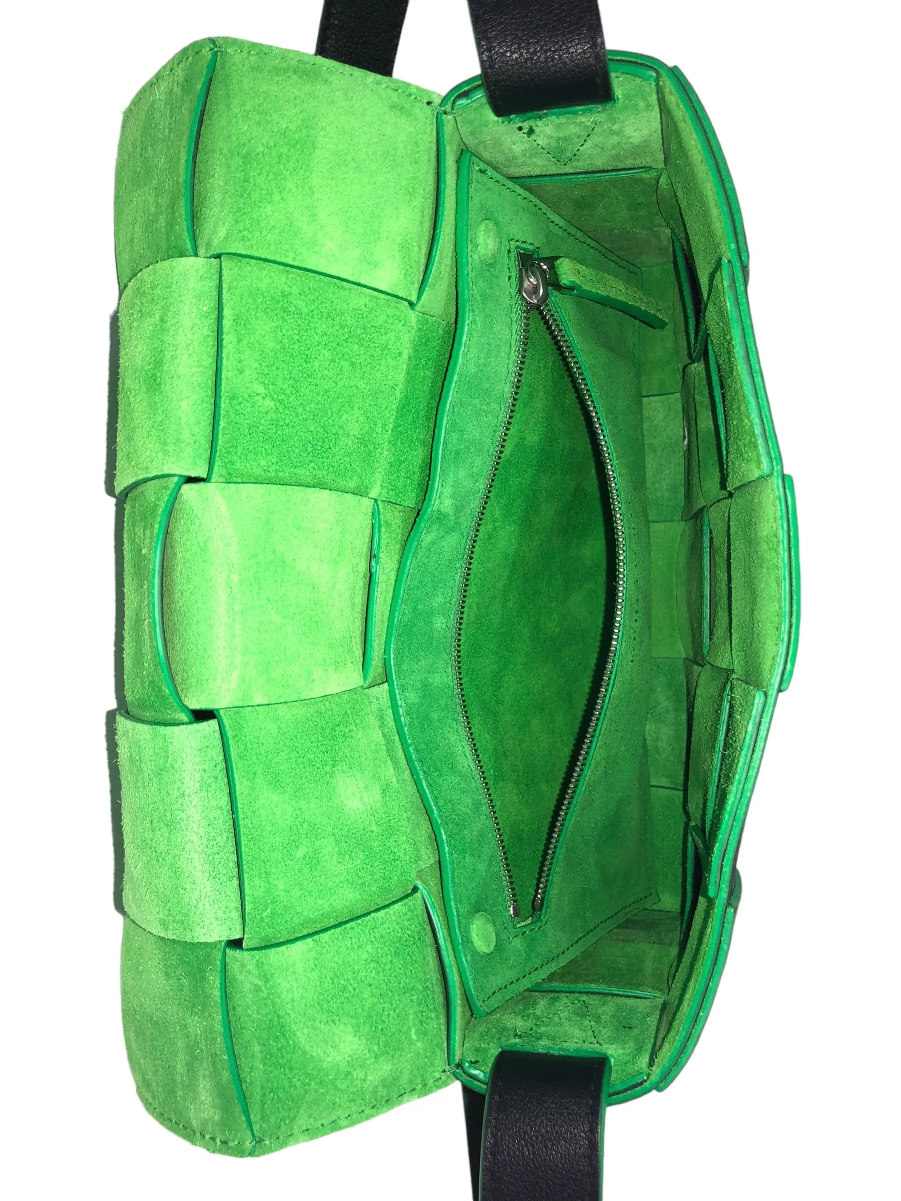 Cassette Bicolor Intrecciato Crossbody or Shoulder Bag