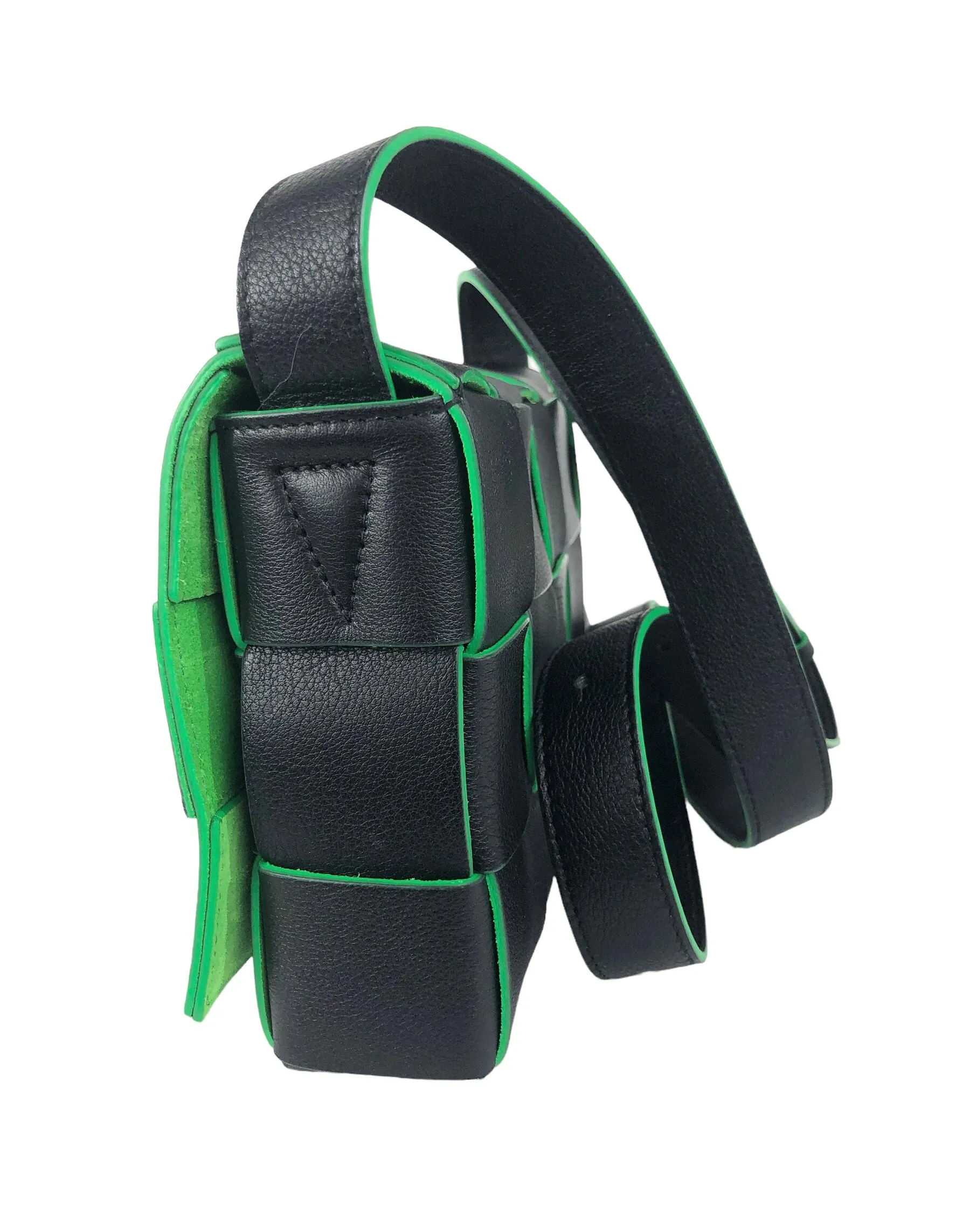 Cassette Bicolor Intrecciato Crossbody or Shoulder Bag