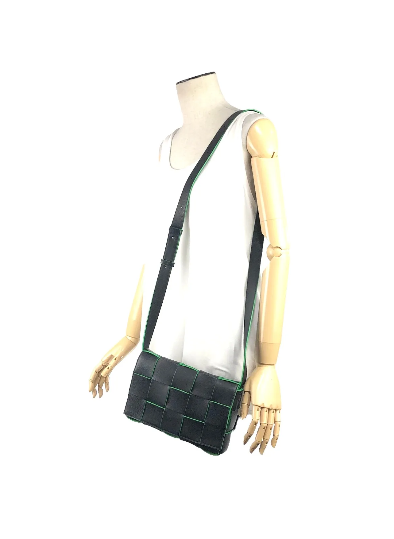 Cassette Bicolor Intrecciato Crossbody or Shoulder Bag