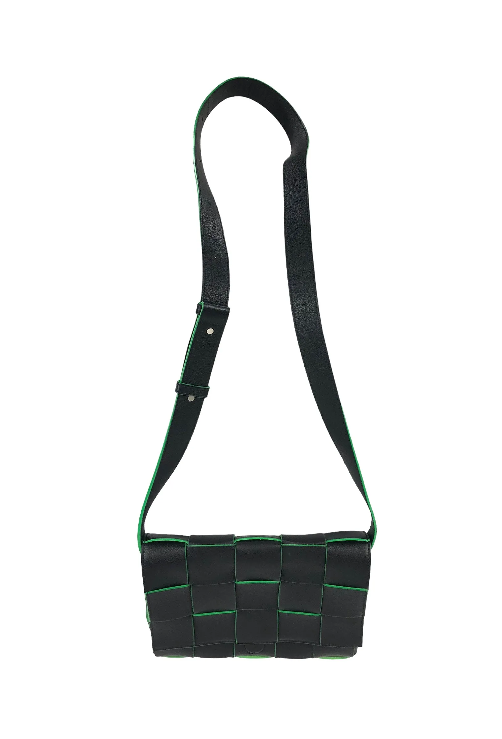 Cassette Bicolor Intrecciato Crossbody or Shoulder Bag