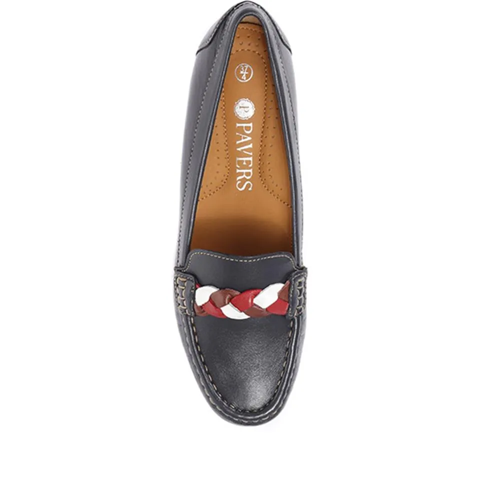 Casual Leather Moccasins - NAP24000 / 308 407