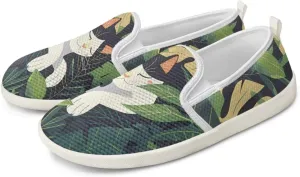 Cat Print Outdoor Shoes Fashion Work Flat Mesh Business Shoes Slip On Leisure Loafer for Women