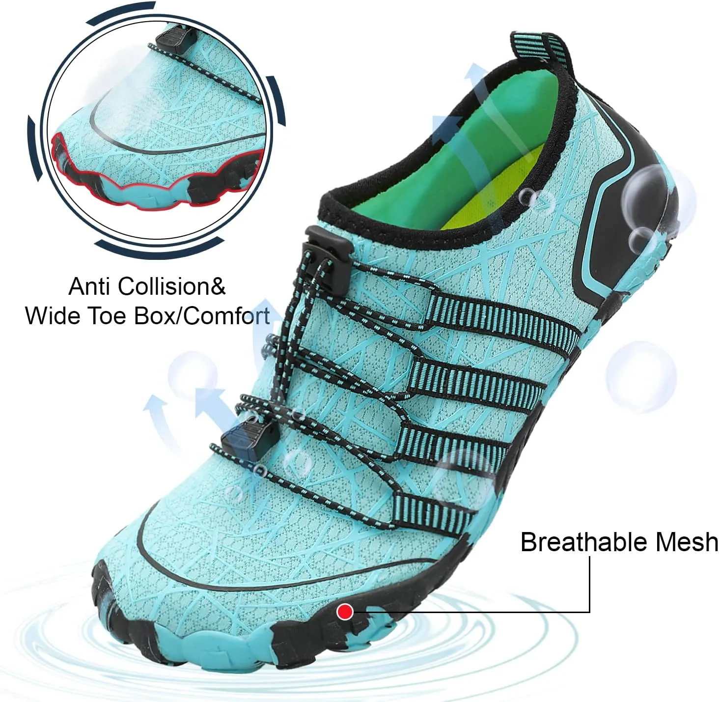 Centipede Demon Swim Water Shoes for Women Men Quick Dry Barefoot Aqua Sneakers Shoe for Beach Hiking Diving Boating River Outdoor Water Sports