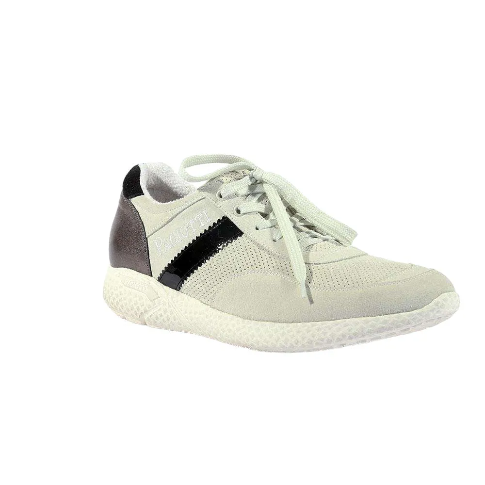 Cesare Paciotti Luxury Italian Men's 4US Madi Suede Gray Gray Sneakers (CPM5315)