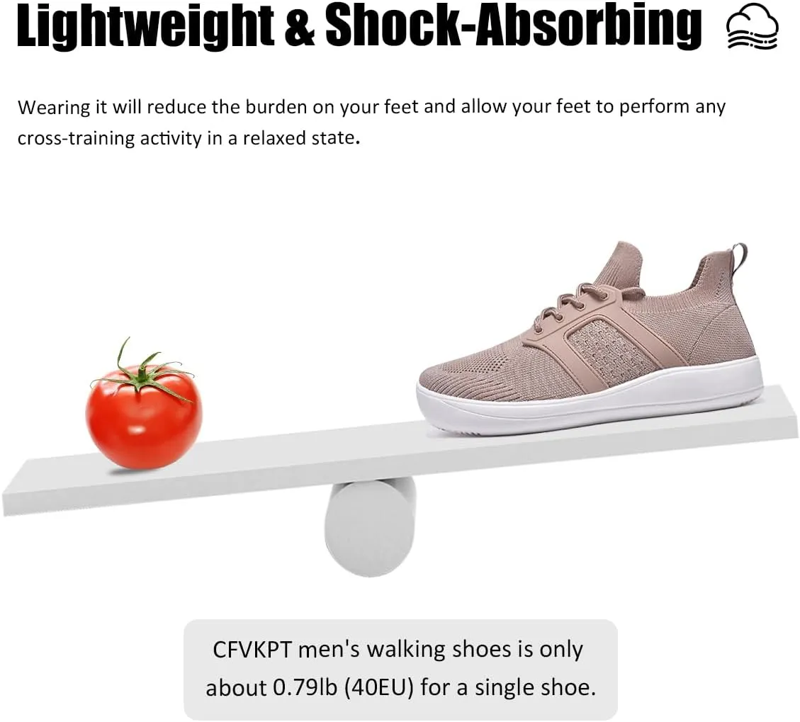 CFVKPT Mens Barefoot Dress Shoes Wide Toe Box Slip On Oxfords Running Sneakers Size 6.5-12