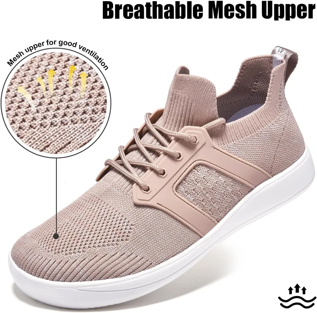 CFVKPT Mens Barefoot Dress Shoes Wide Toe Box Slip On Oxfords Running Sneakers Size 6.5-12