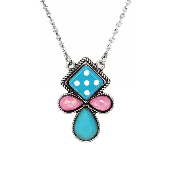 Check The Dice Fashion Necklace