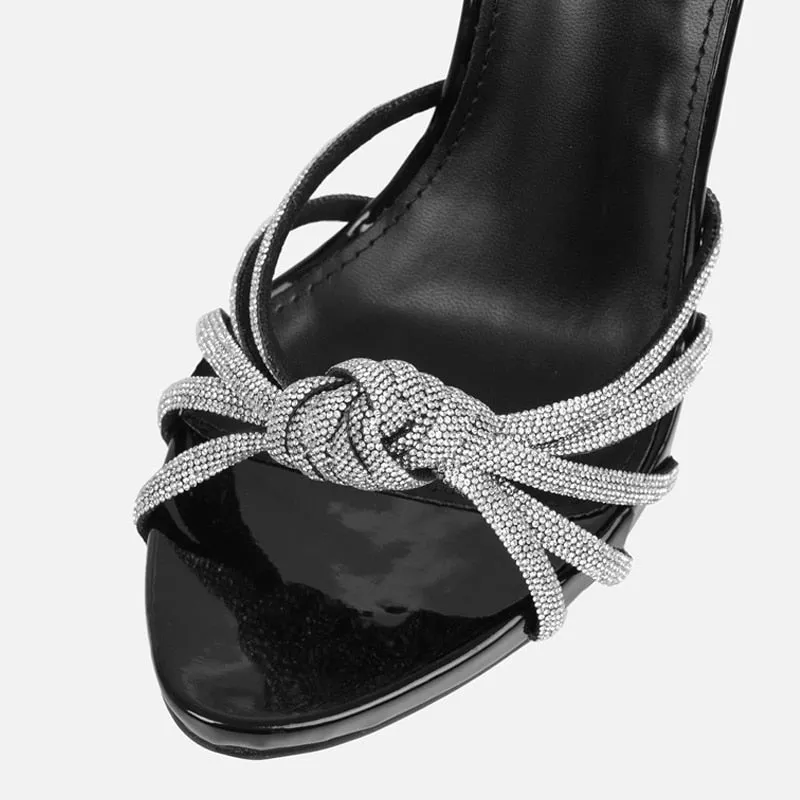 Daisy Rhinestone Strappy Sandals