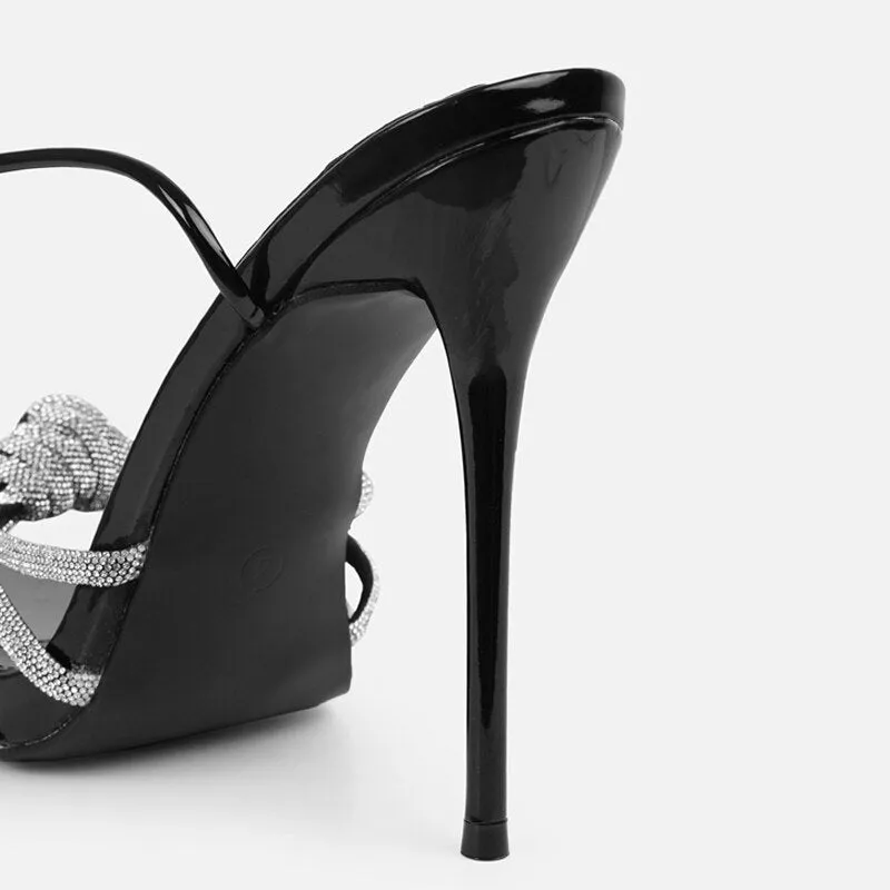 Daisy Rhinestone Strappy Sandals