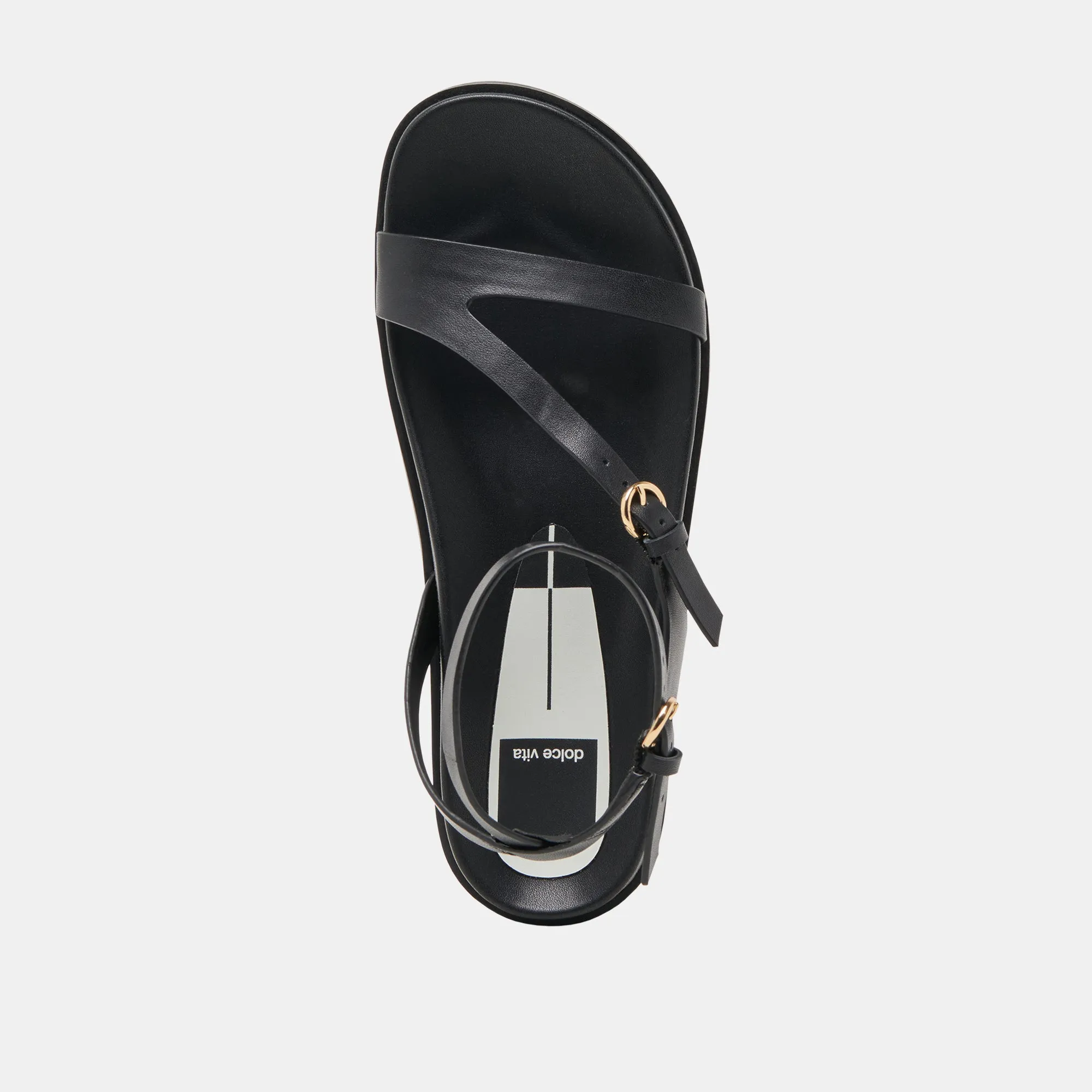 DARLIS SANDALS BLACK LEATHER