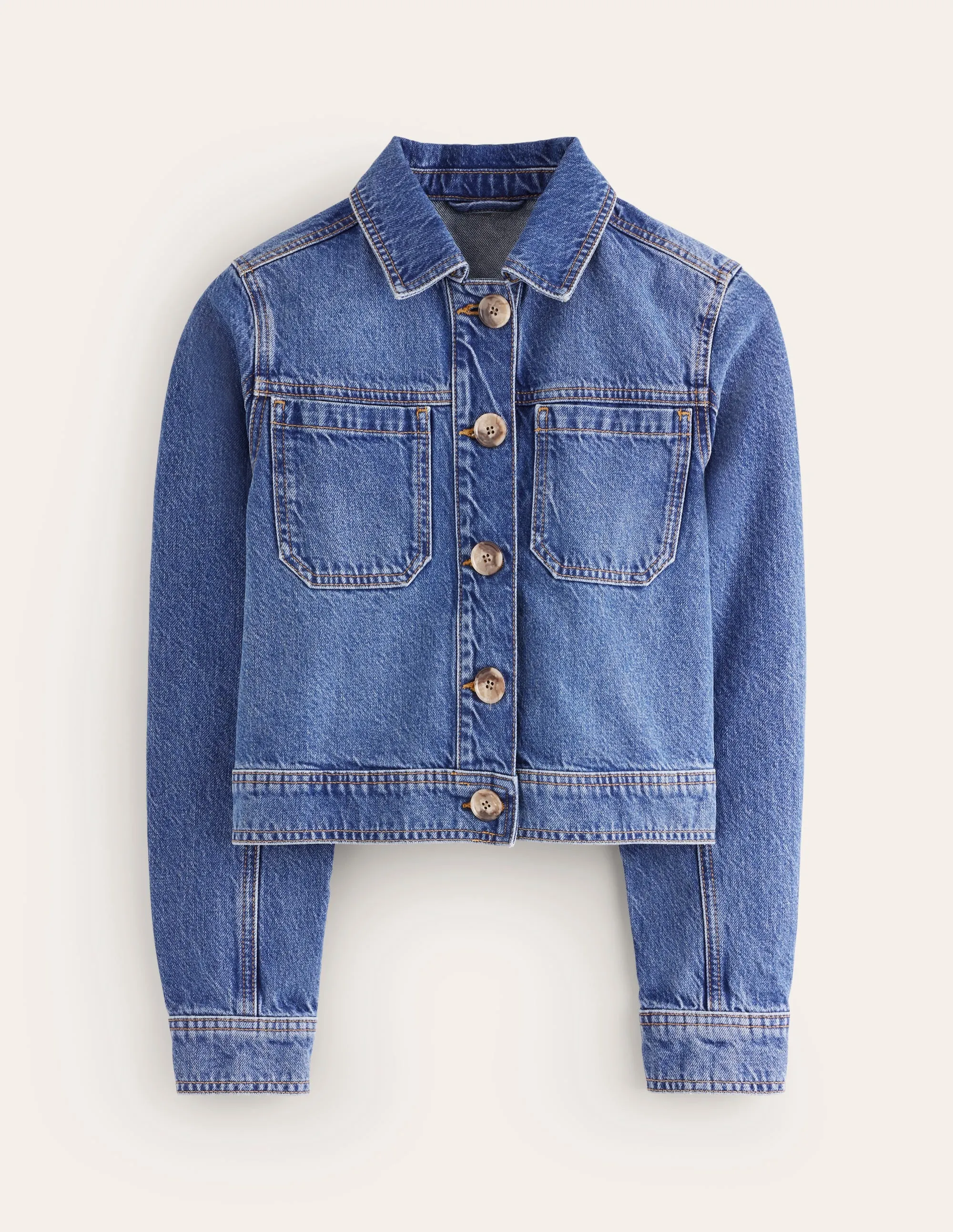 Denim Chore Jacket-Mid Vintage