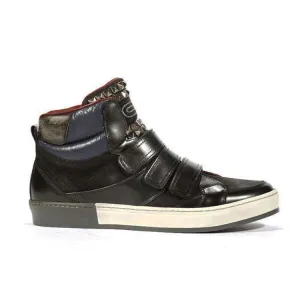 Dico by Corvari Mens Dover Grigio Gray Zippered High-Top Sneakers (COR1015)