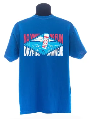 DryFins Adult No Wake T-Shirt Blue