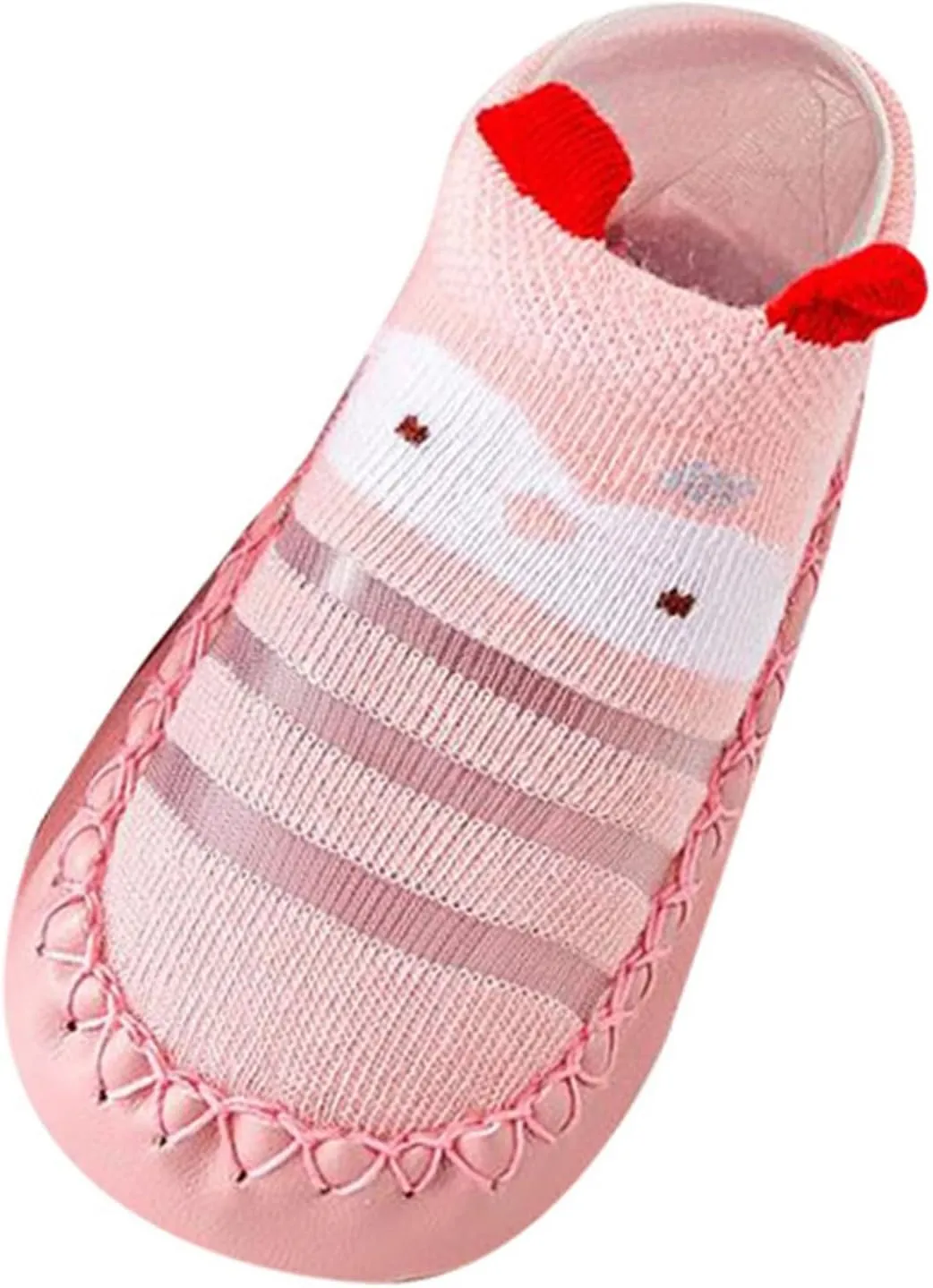 EnJoCho Children Cartoon Shoes for Autumn Infant Toddler Shoes Soft Sole Toddler Shoes Bow Glitter Sequins Non (Pink, 0 Months)