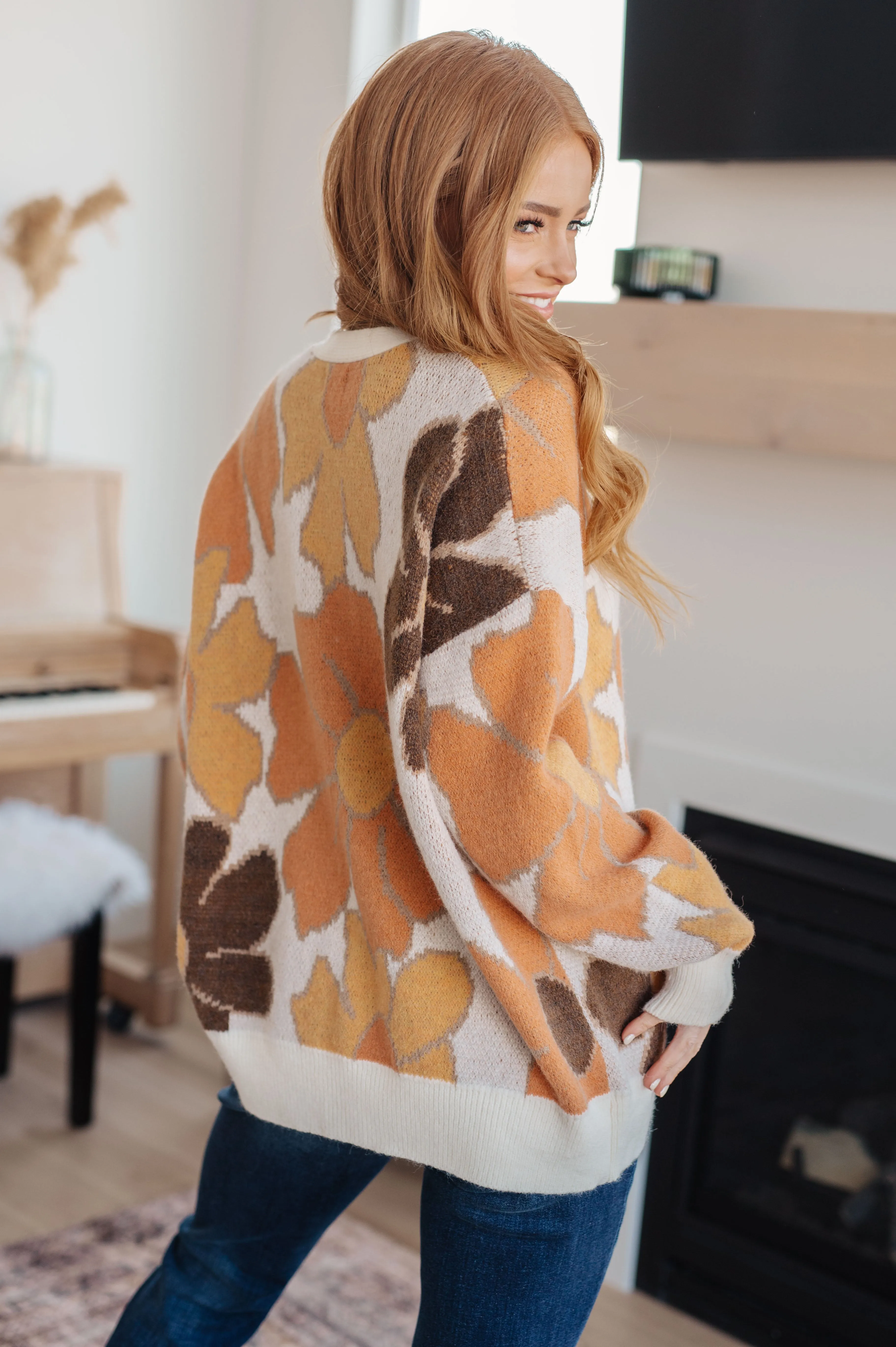 Exquisitely Mod Floral Cardigan by BiBi