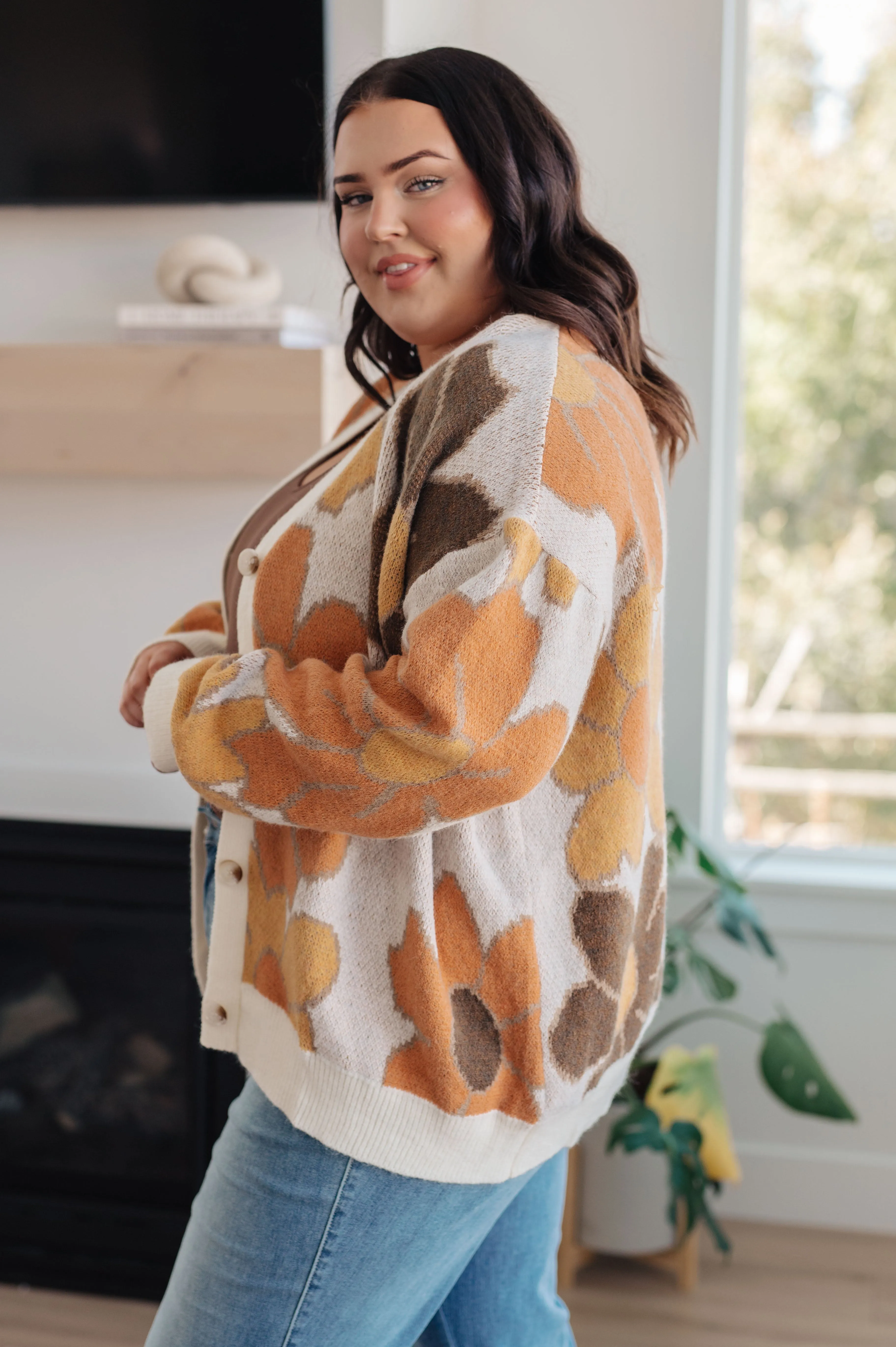 Exquisitely Mod Floral Cardigan by BiBi