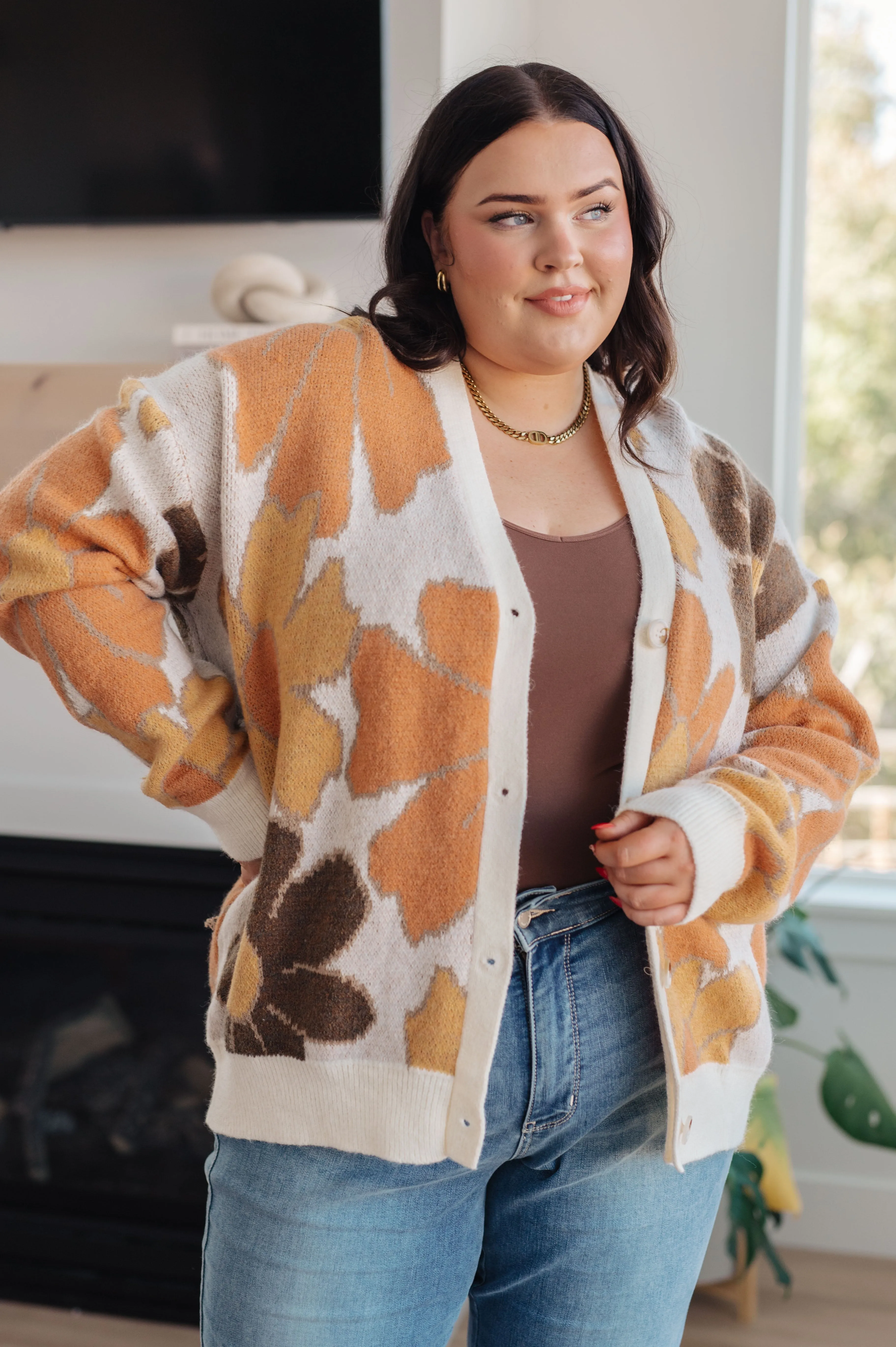 Exquisitely Mod Floral Cardigan by BiBi