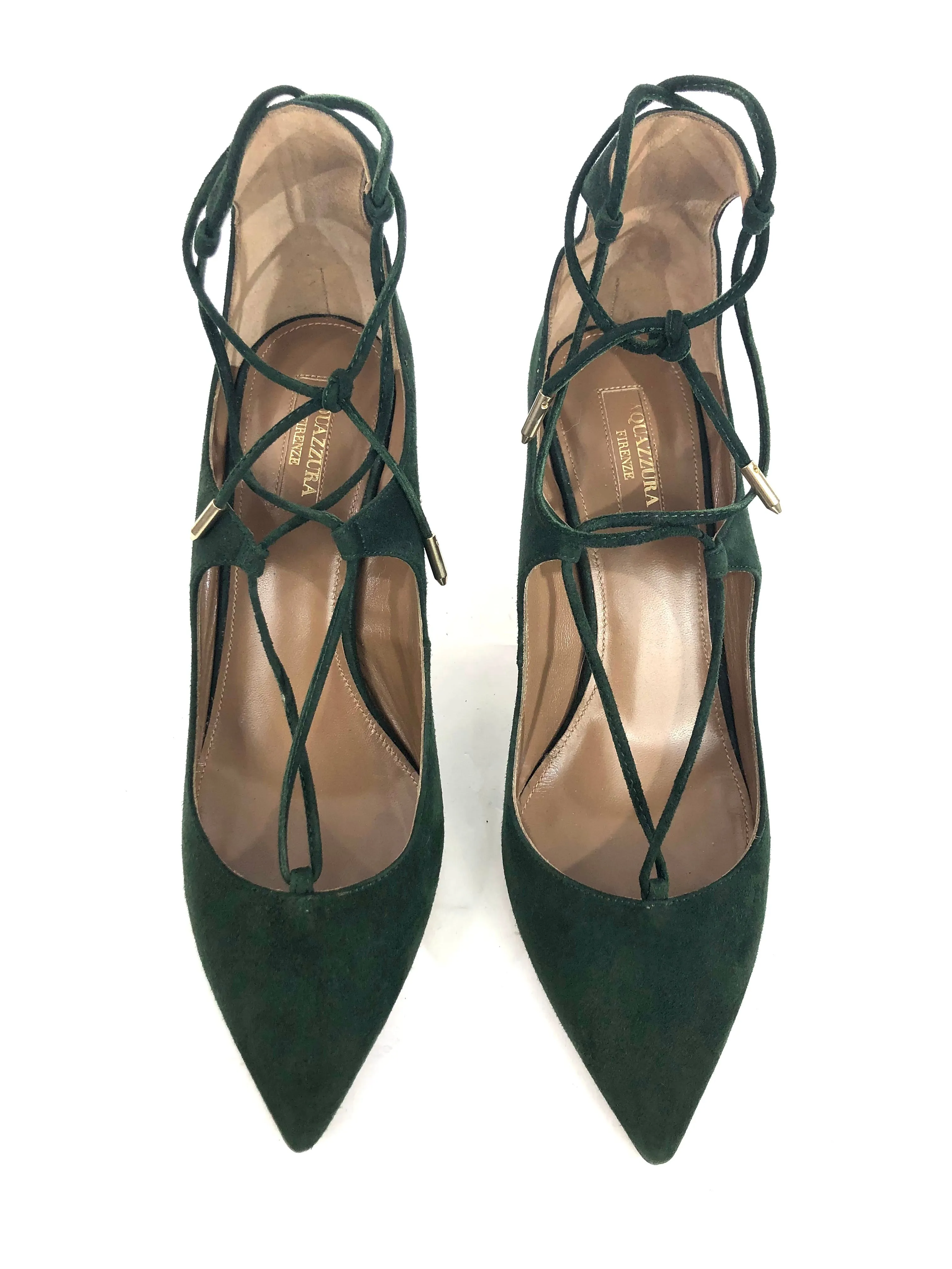 Forest Green Pump | Size US 7.5 - EU 38
