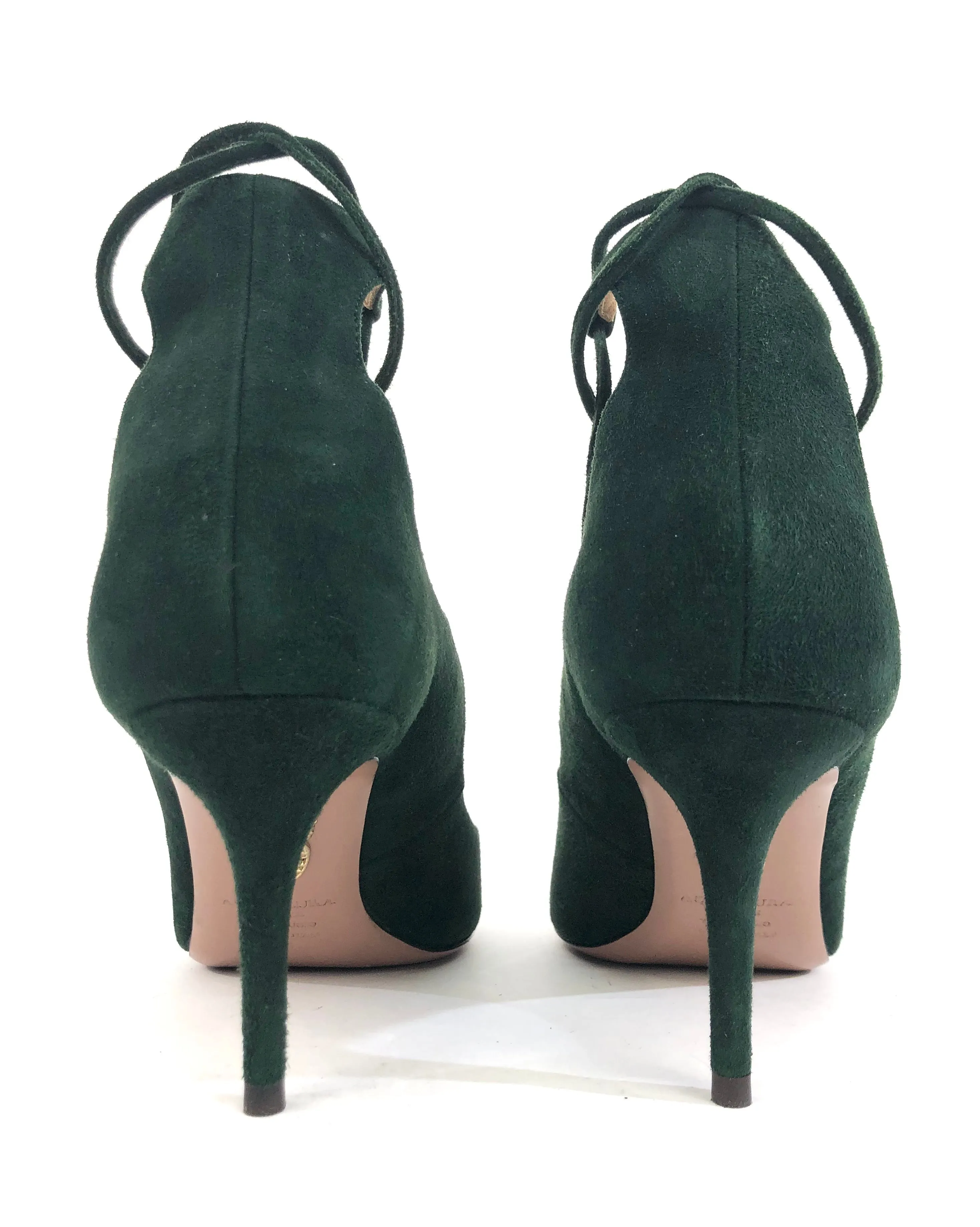 Forest Green Pump | Size US 7.5 - EU 38