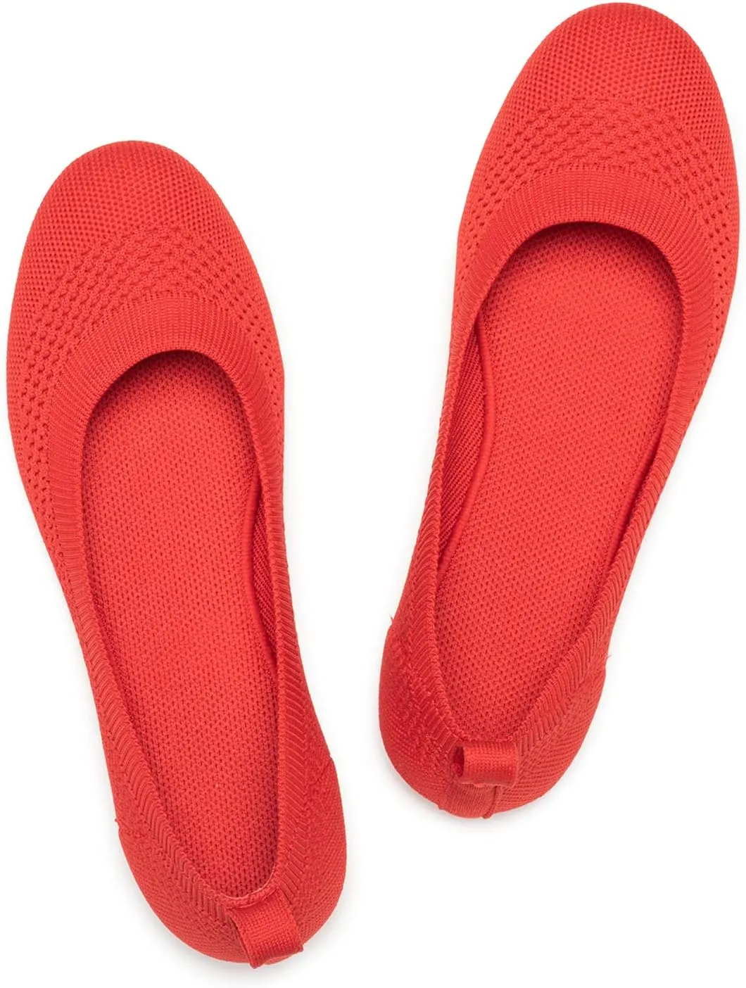 Frank Mully Womens Ballet Flat Shoes Knit Dress Shoes Round Toe Slip On Ballerina Walking Flats Shoes for Woman Low Wedge Comfort Soft