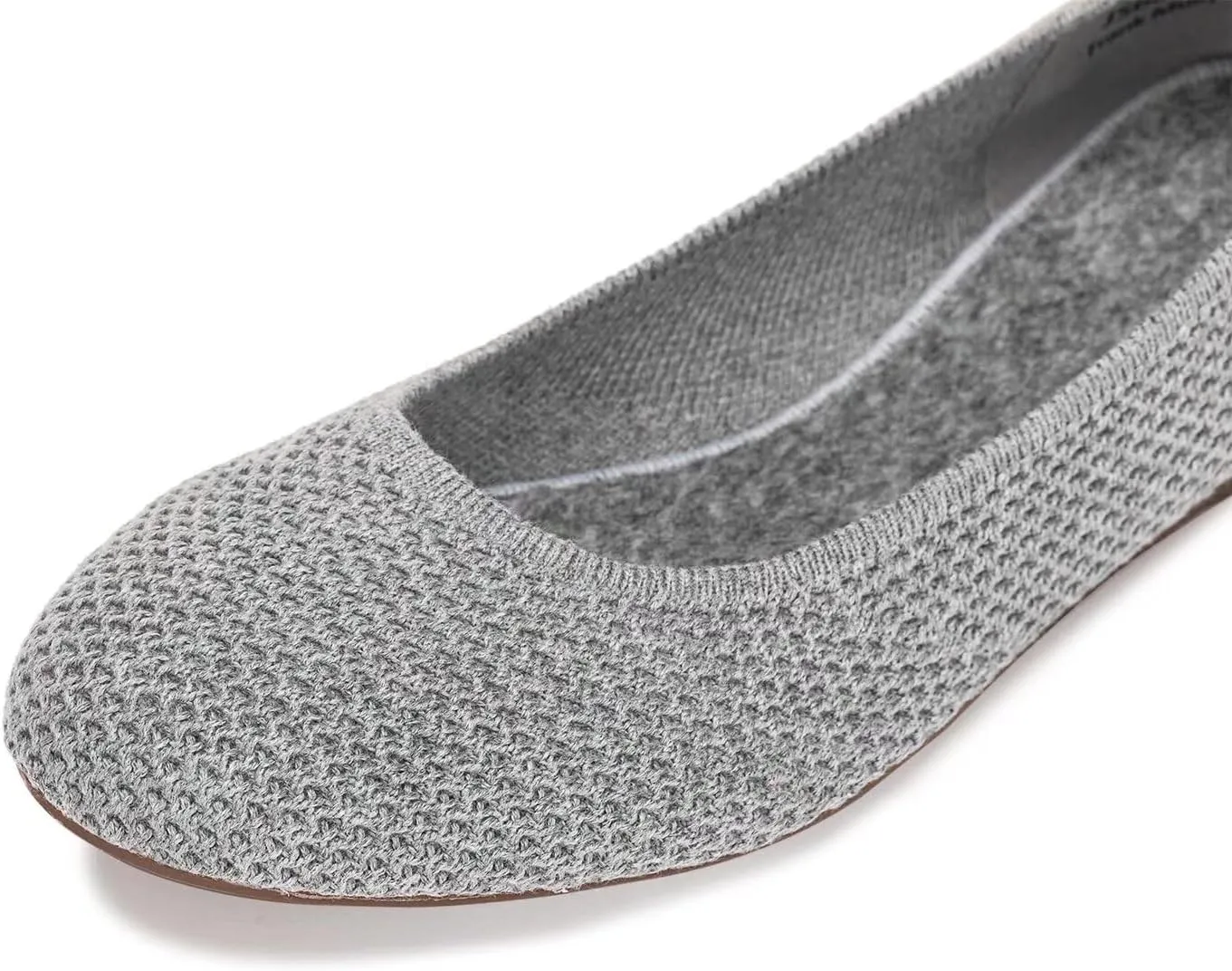 Frank Mully Womens Ballet Flat Shoes Knit Dress Shoes Round Toe Slip On Ballerina Walking Flats Shoes for Woman Low Wedge Comfort Soft