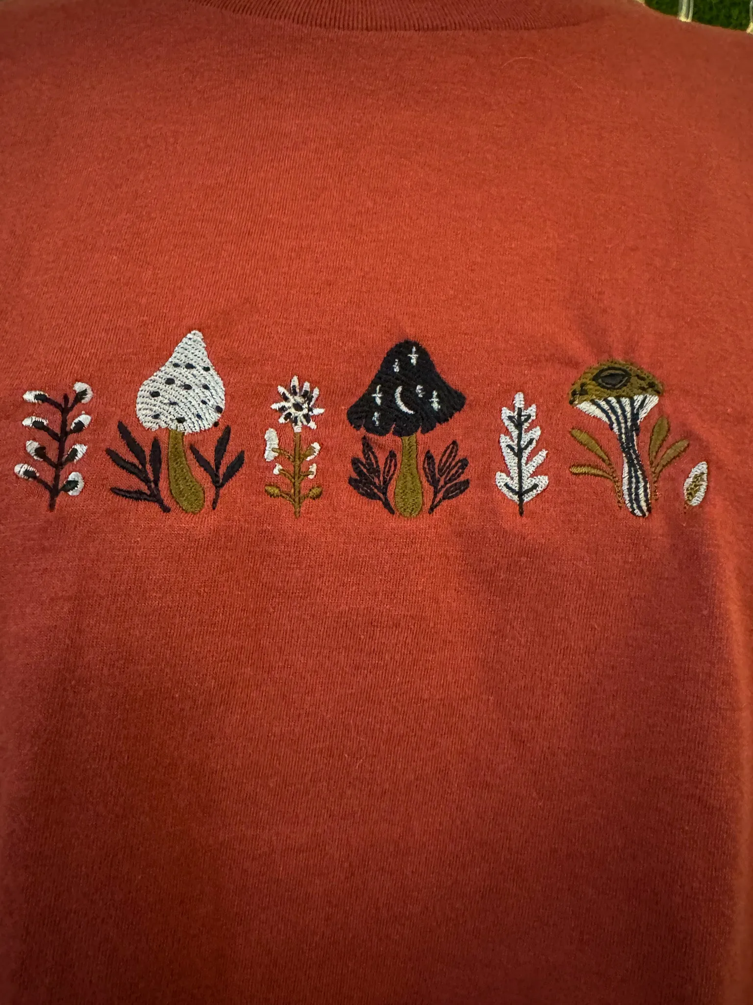 Funky Mushroom Red Long Sleeve L