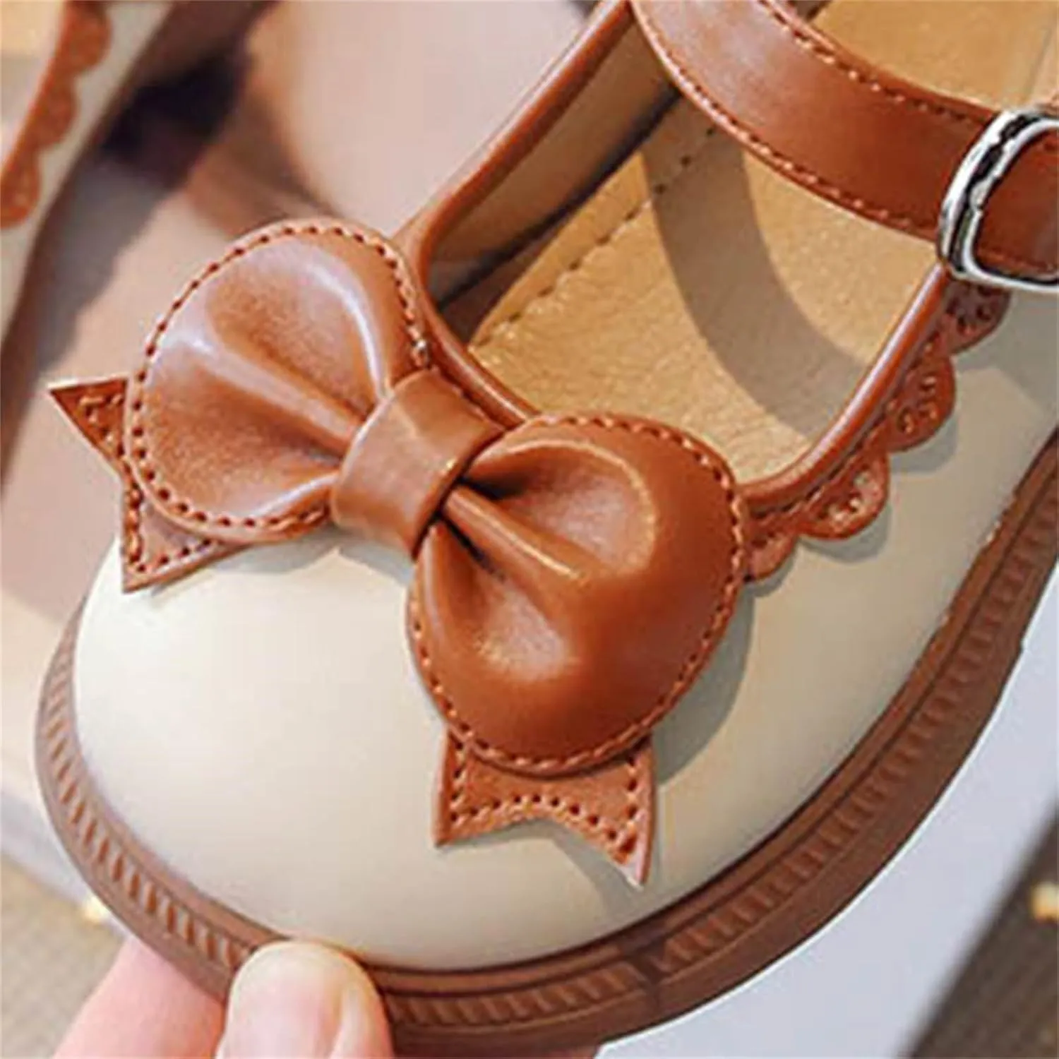 Girl's Platform Mary Janes Pumps Chunky Heel Ankle Strap School Uniform Dress Shoes Kid Bow Gothic Lolita Oxfords