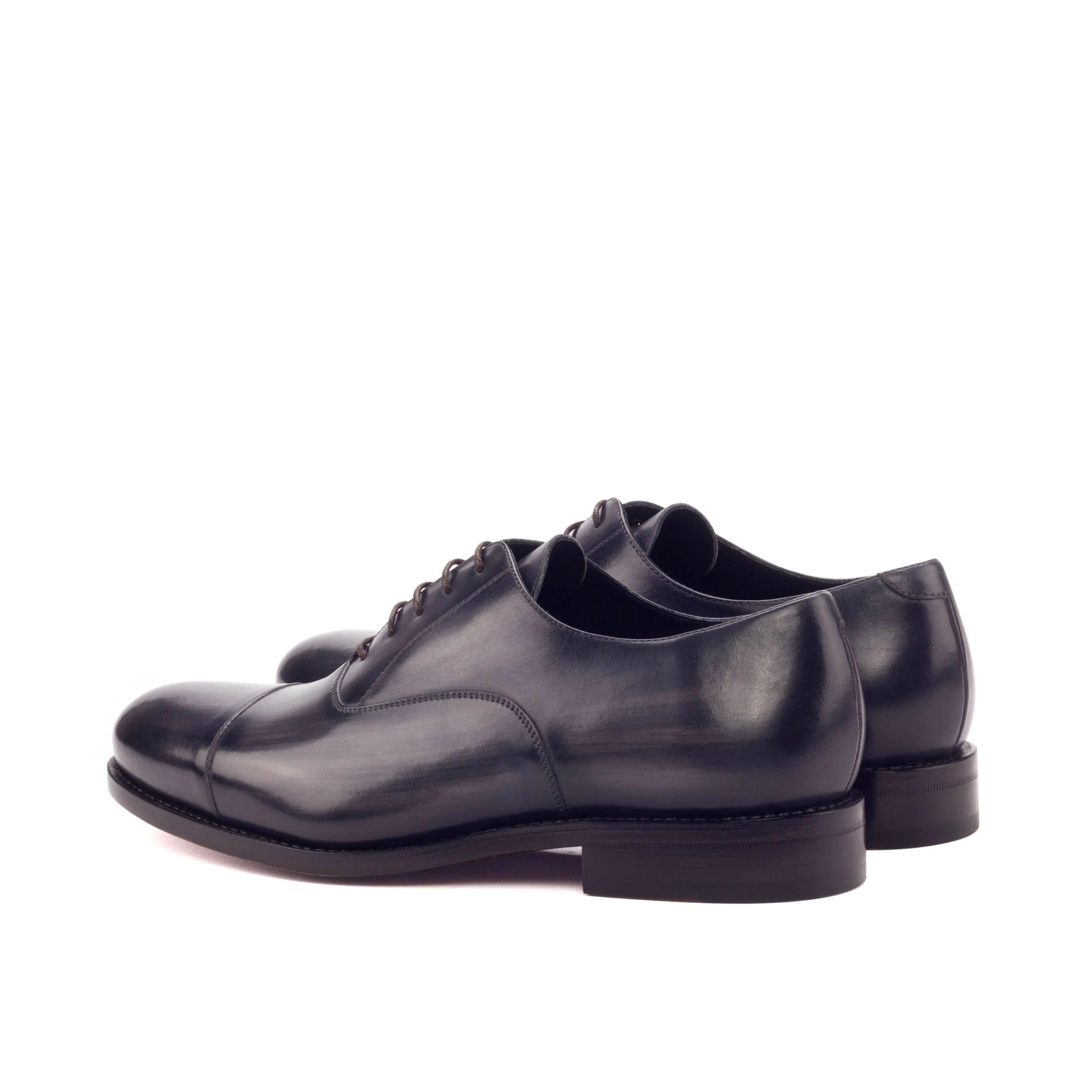 Grey Patina Leather Oxford