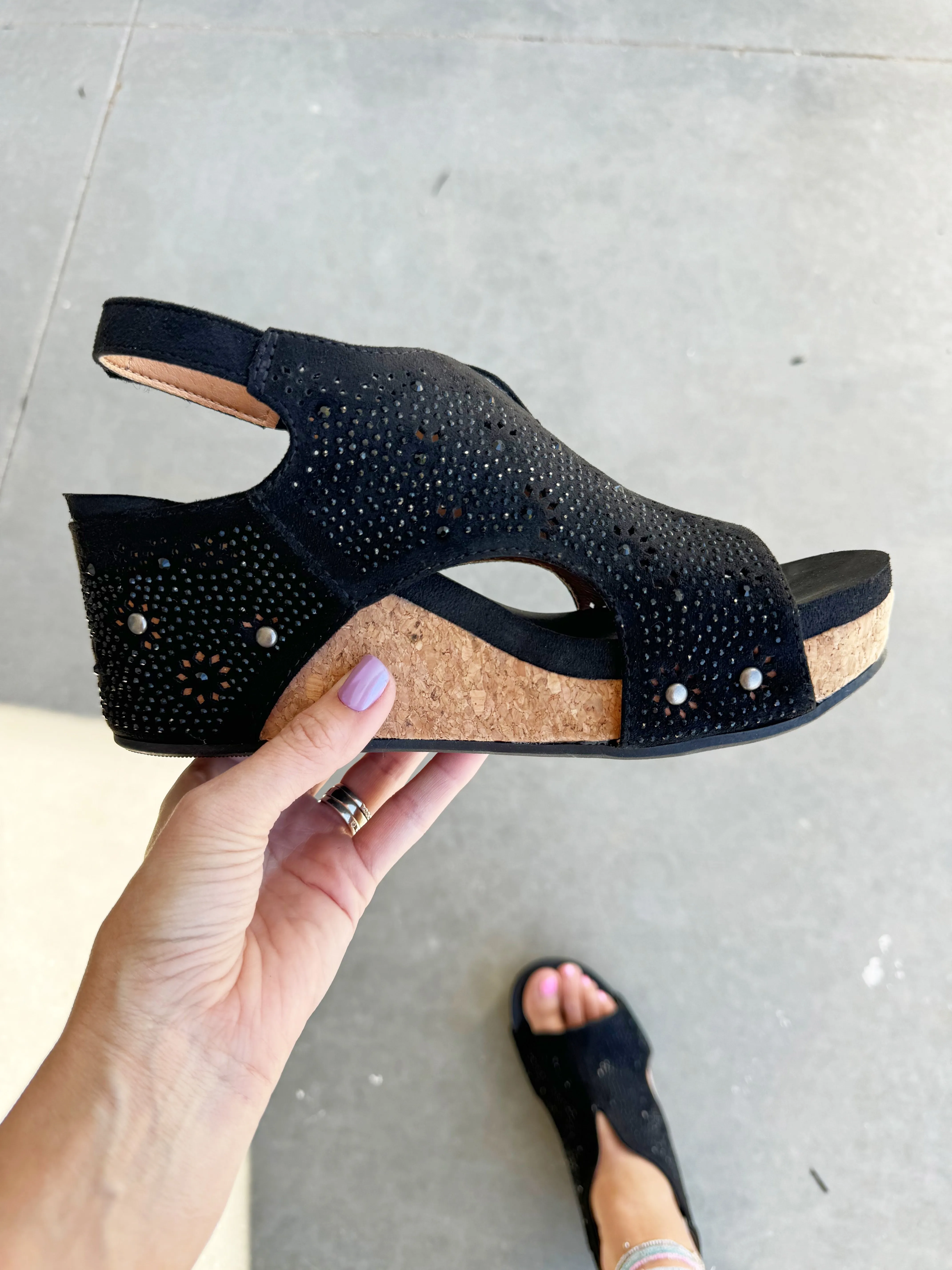 Gypsy Jazz Starry Nights Sandals in Black