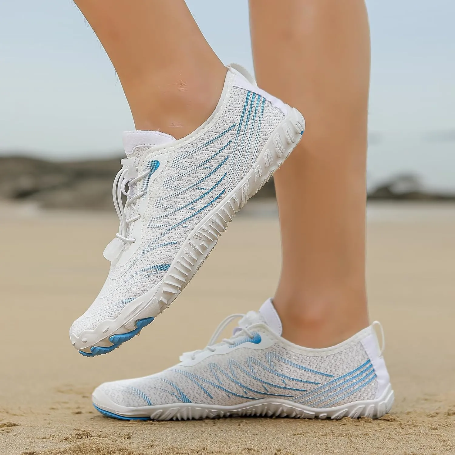 Hike Barefoot Shoes for Women Men Wide Toe Box Breathable & Non-Slip Athletic Footwear Healthy Waterproof Trail Running Minimalist Zero Drop Outdoor Cross-Trainer Fashion Sneakers