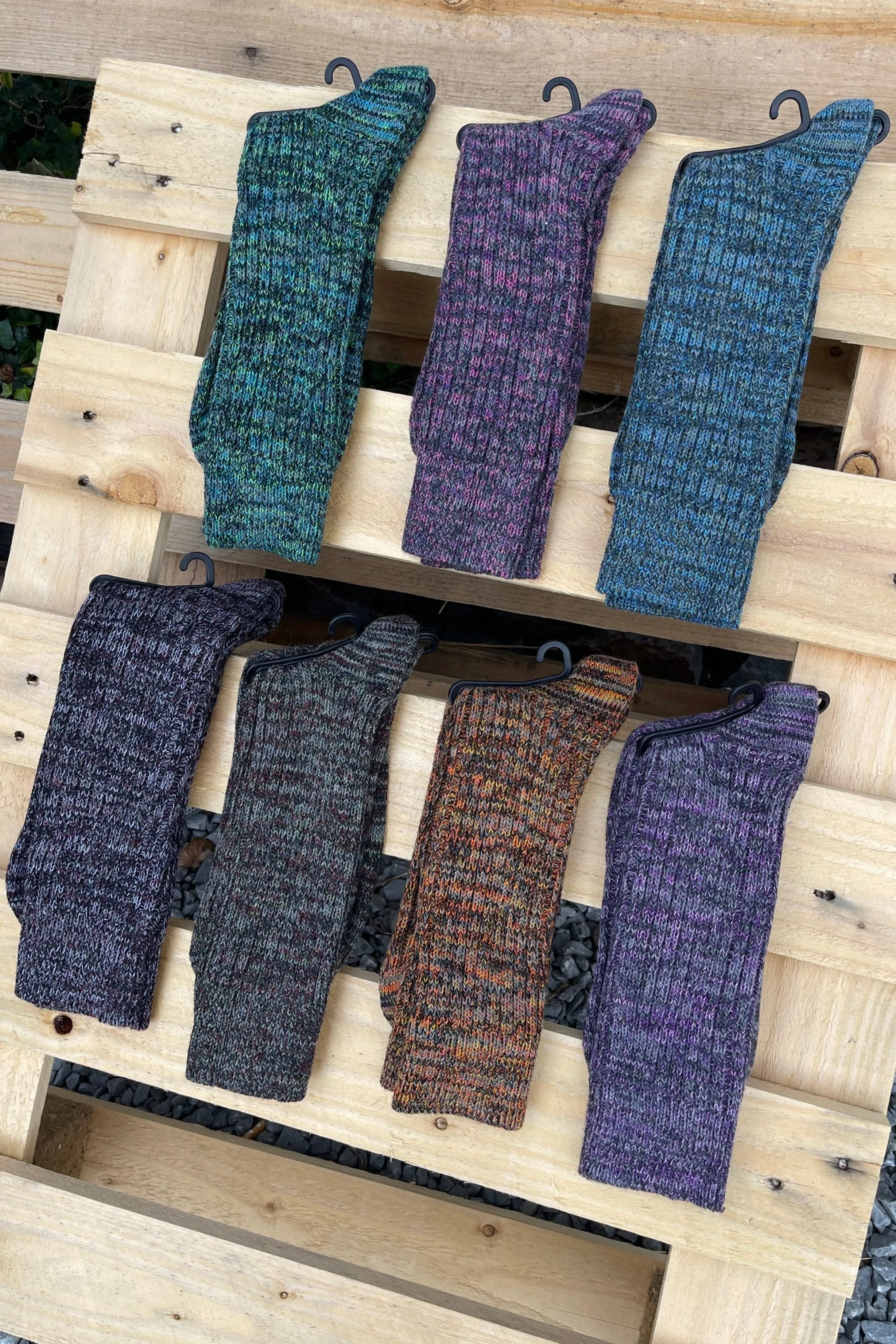 Irish Wool Cottage Socks | Pack of 7
